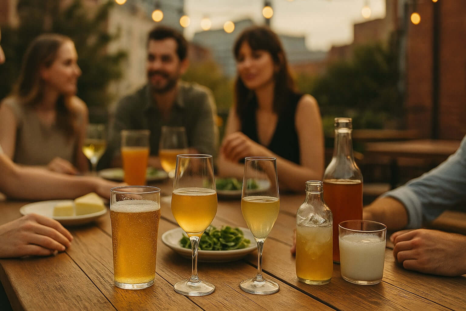 Sidra vs bebidas fermentadas com gás: a diferença