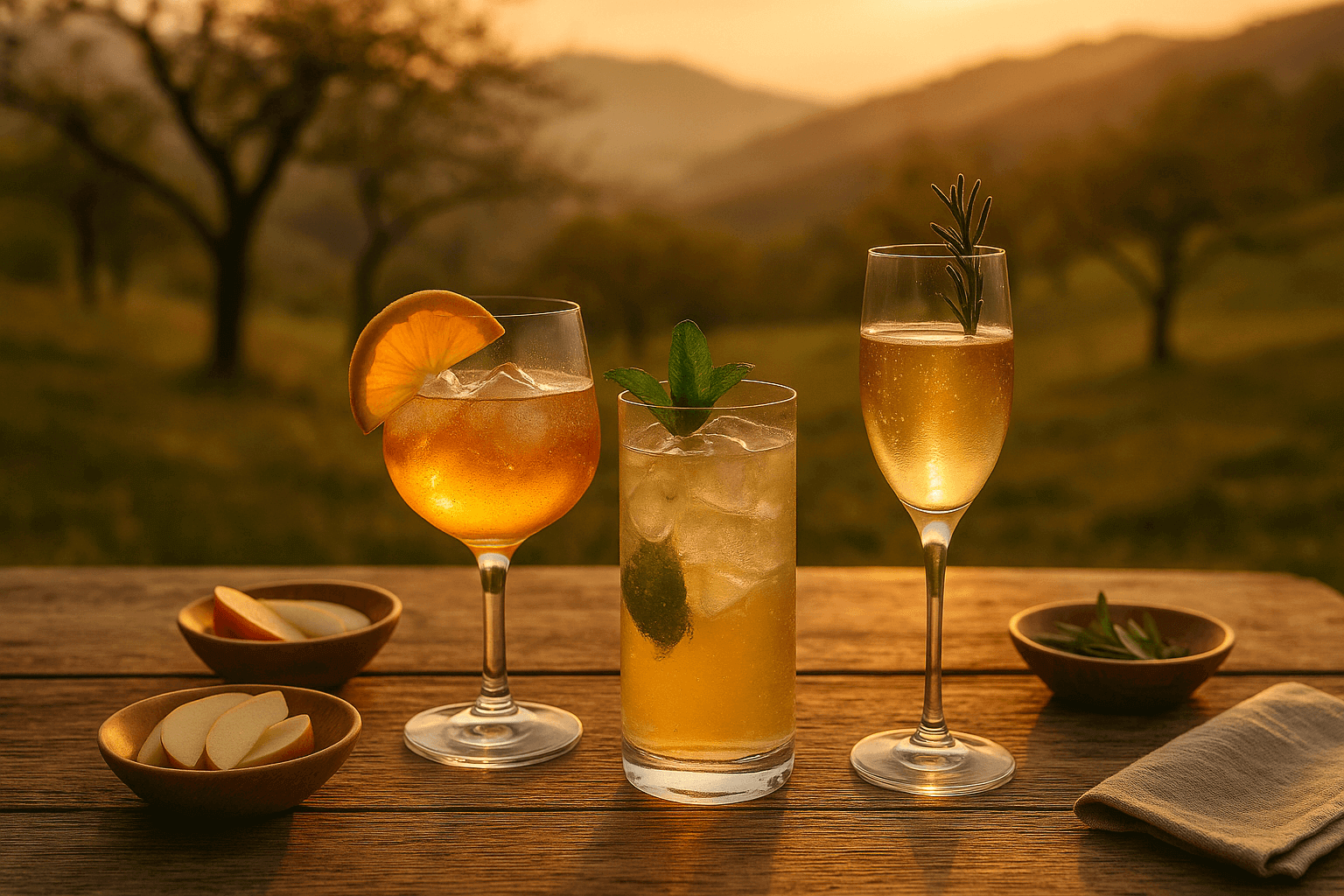 Cocktails com sidra: 3 receitas leves para surpreender
